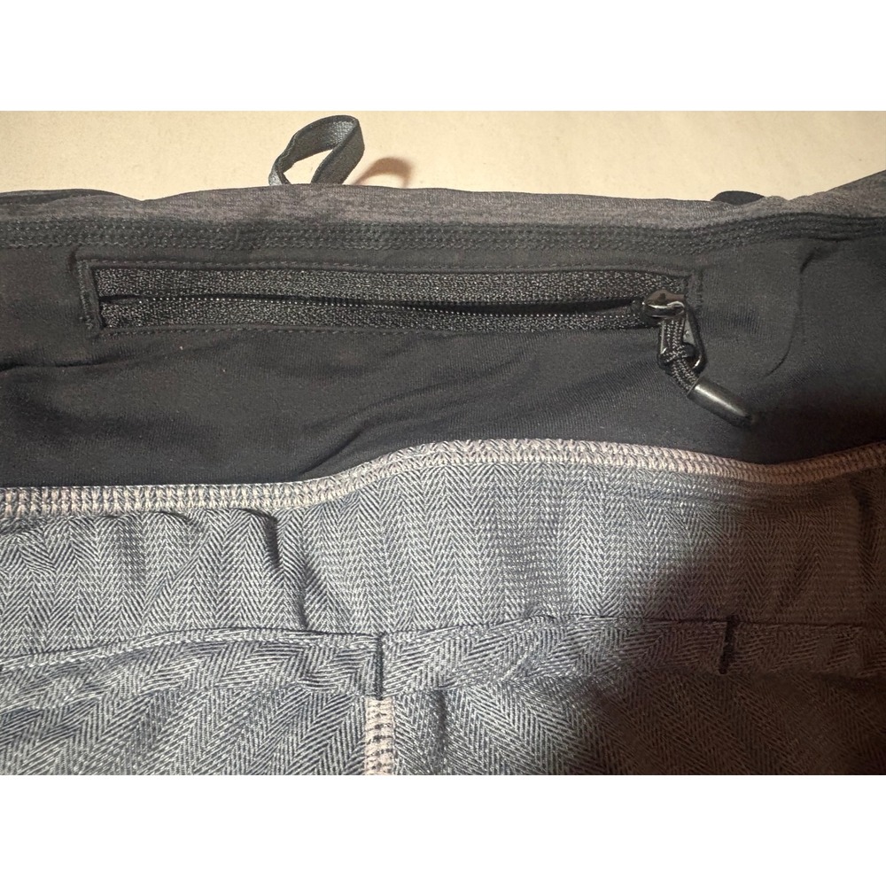 Lululemon Gray Herringbone Running Athletic Shorts Size 10 Women's - Picture 4 of 6